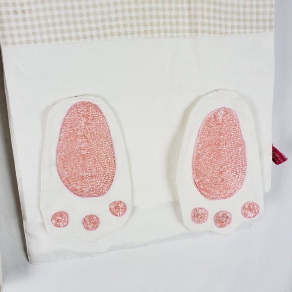 Isaac Mizrahi Easter Bunny Table Runner NWOT w Pink Sequins - Picture 3 of 5